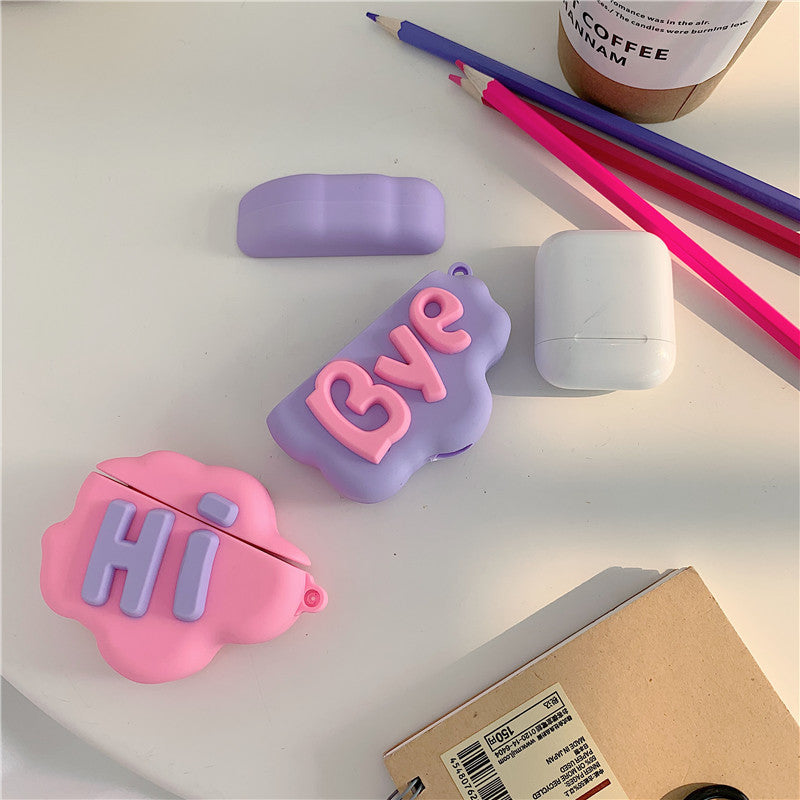 3D Cloud Letter Cartoon Soft Silicone Case