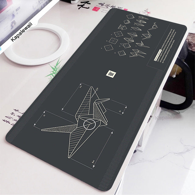 Large Retro Black And White Mousepad