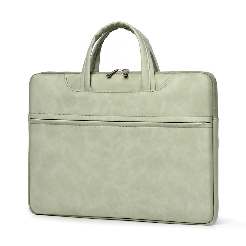 PU Leather One-Hand Carry Laptop Case