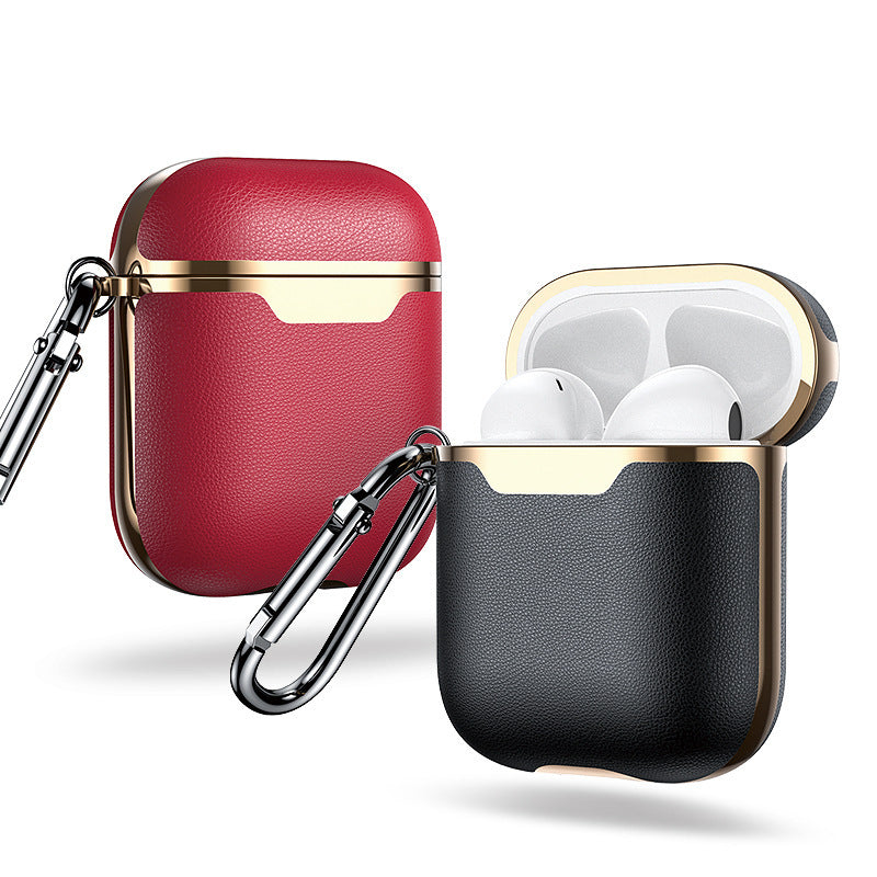 Wireless Imitation Leather Earbuds Case
