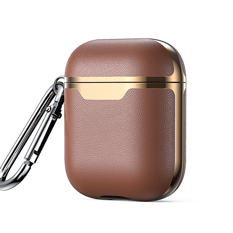 Wireless Imitation Leather Earbuds Case