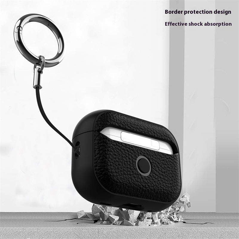 Protective Leather Pattern Case For Earbuds