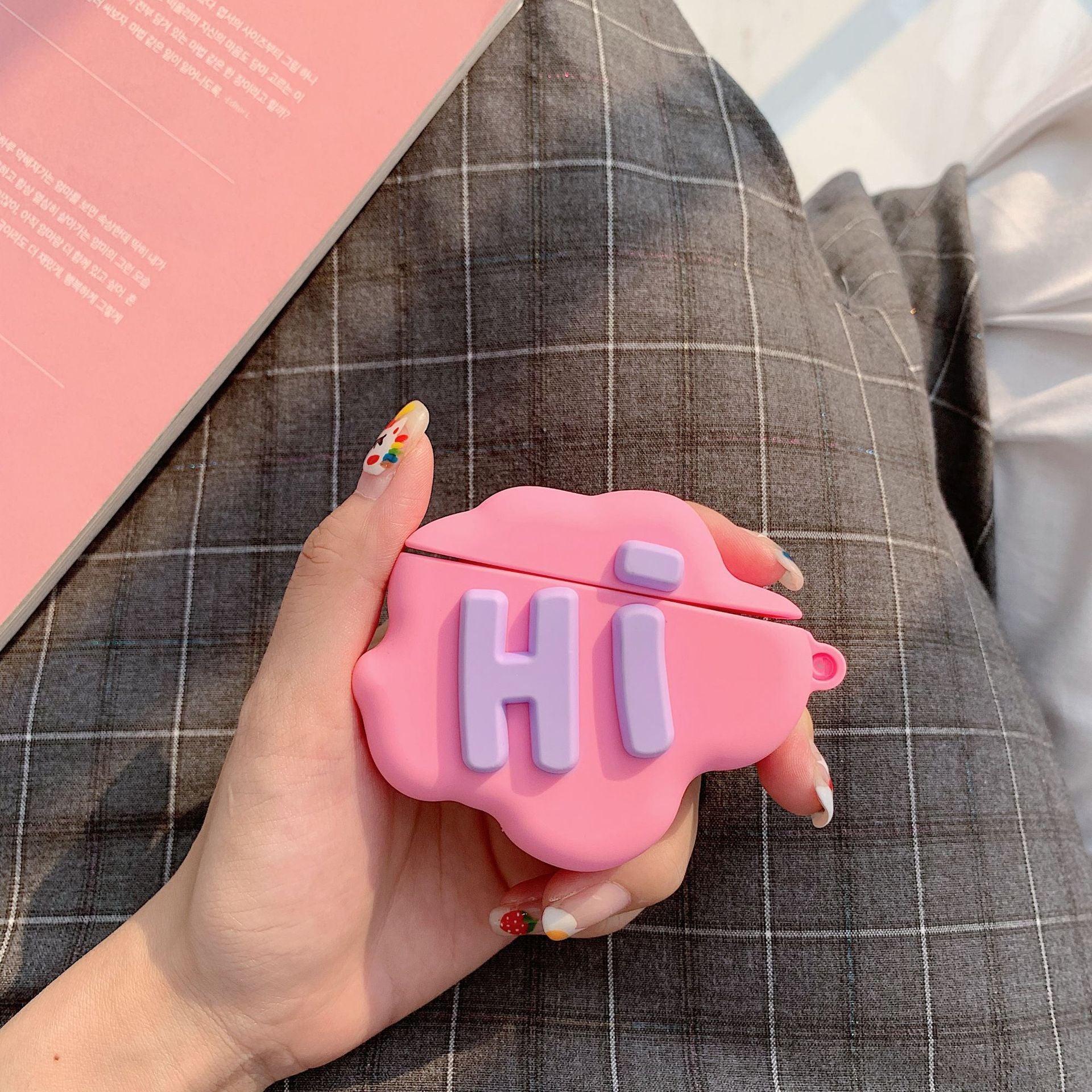 3D Cloud Letter Cartoon Soft Silicone Case
