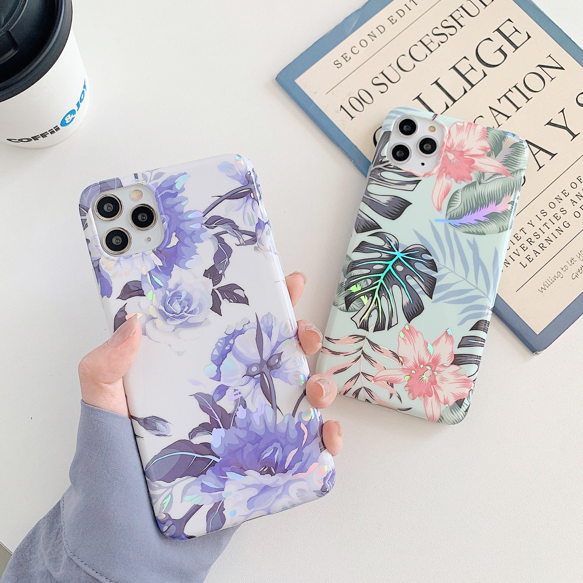 Silicone Laser Flowers Case