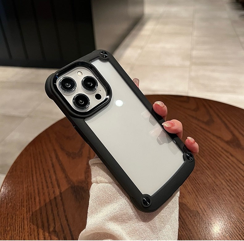 Drop-resistant Silicone Transparent Phone Case