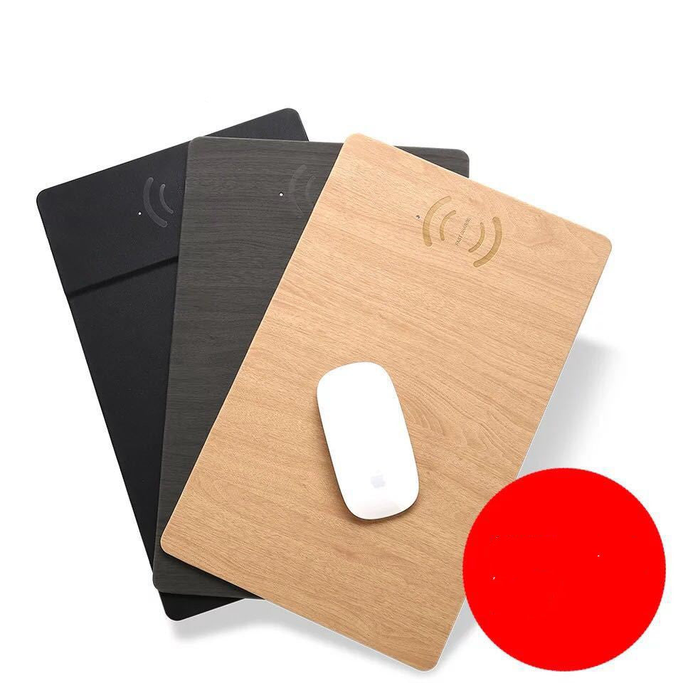 PU Leather Wireless Charging Mouse Pad