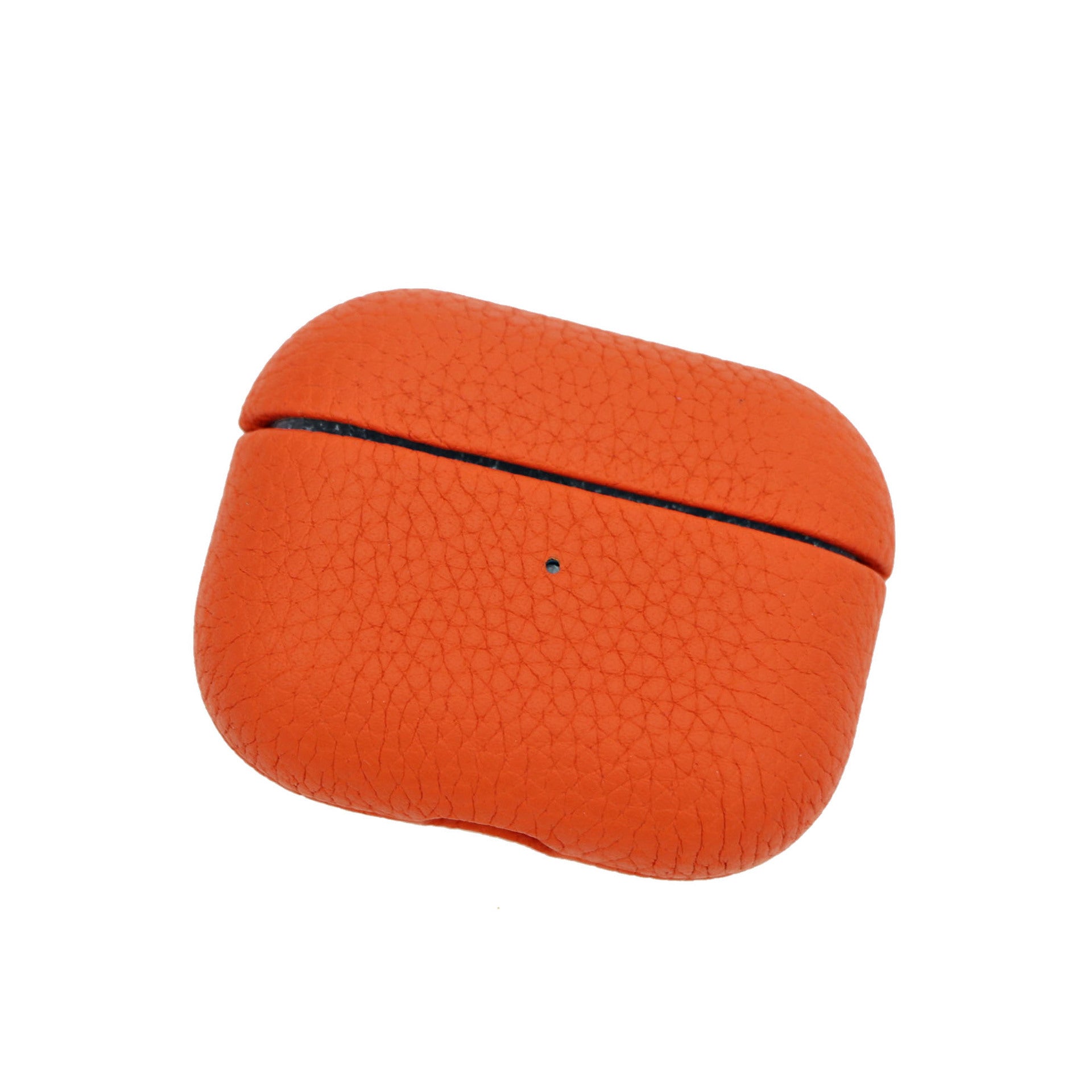 Portable Leather Litchi Pattern Earbuds Case