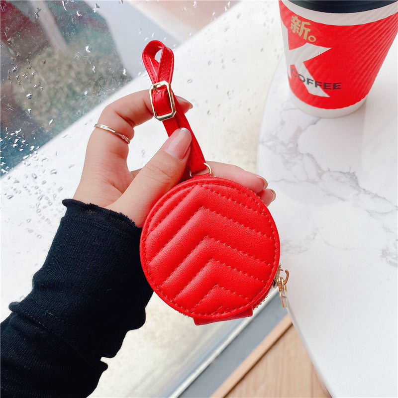 Zipper Bluetooth Leather Protective Headset Case