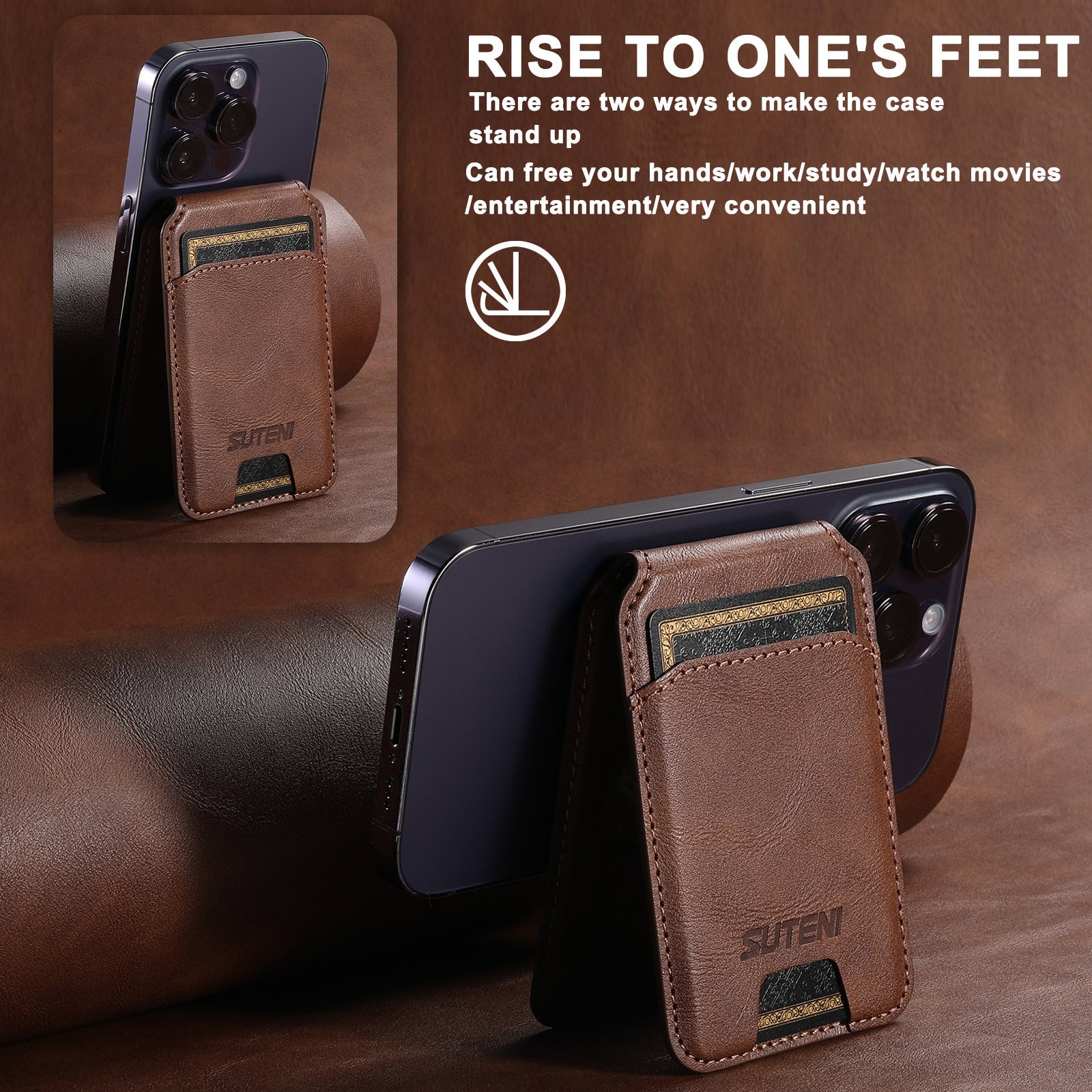 Universal Magnetic Ring Phone Card Holder