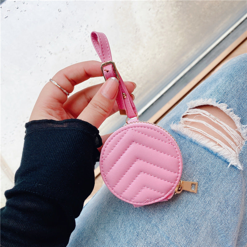 Zipper Bluetooth Leather Protective Headset Case