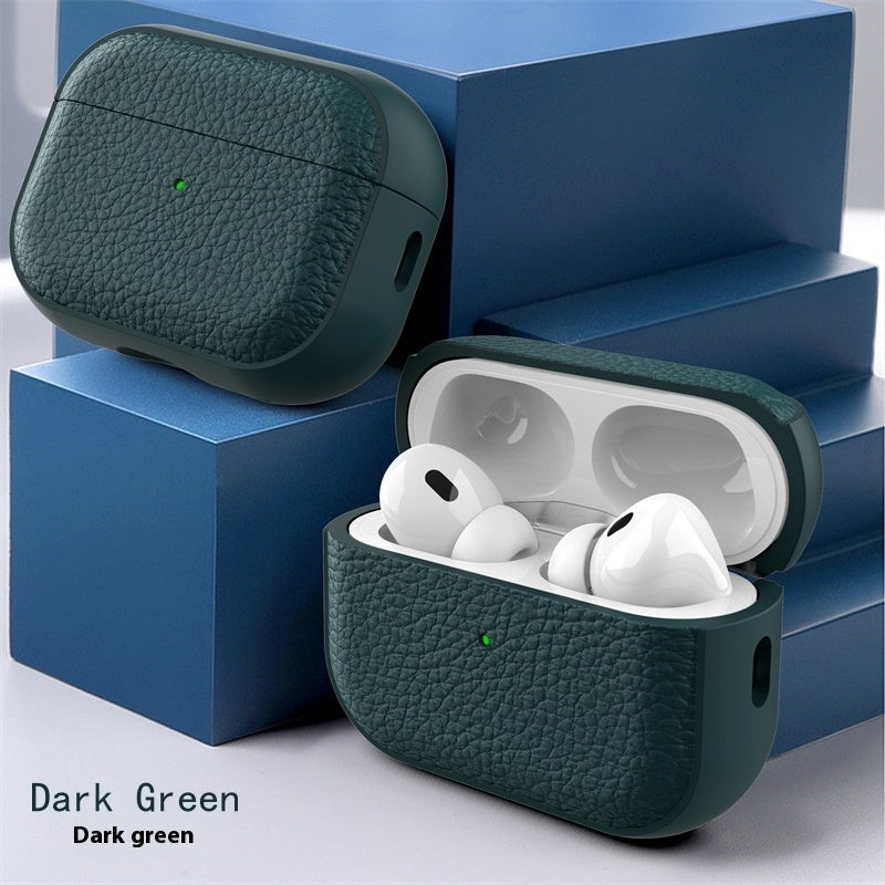 Protective Leather Pattern Case For Earbuds
