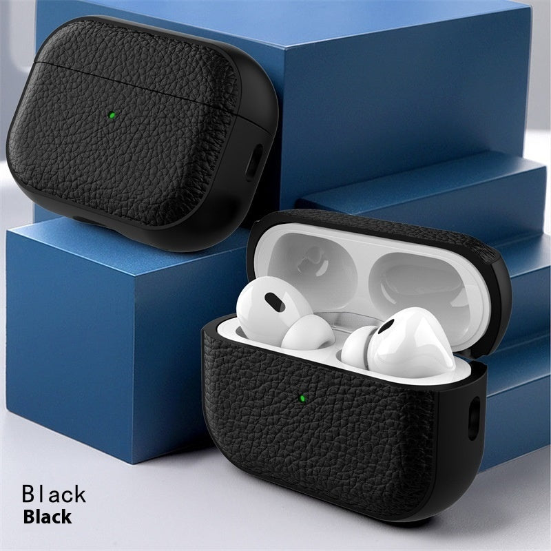Protective Leather Pattern Case For Earbuds