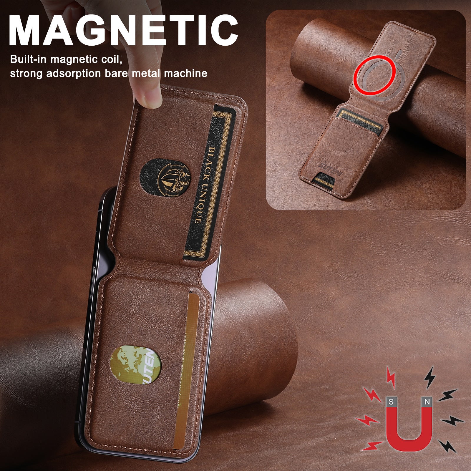 Universal Magnetic Ring Phone Card Holder