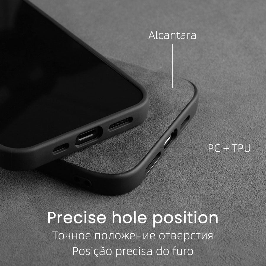Suede Leather iPhone Case