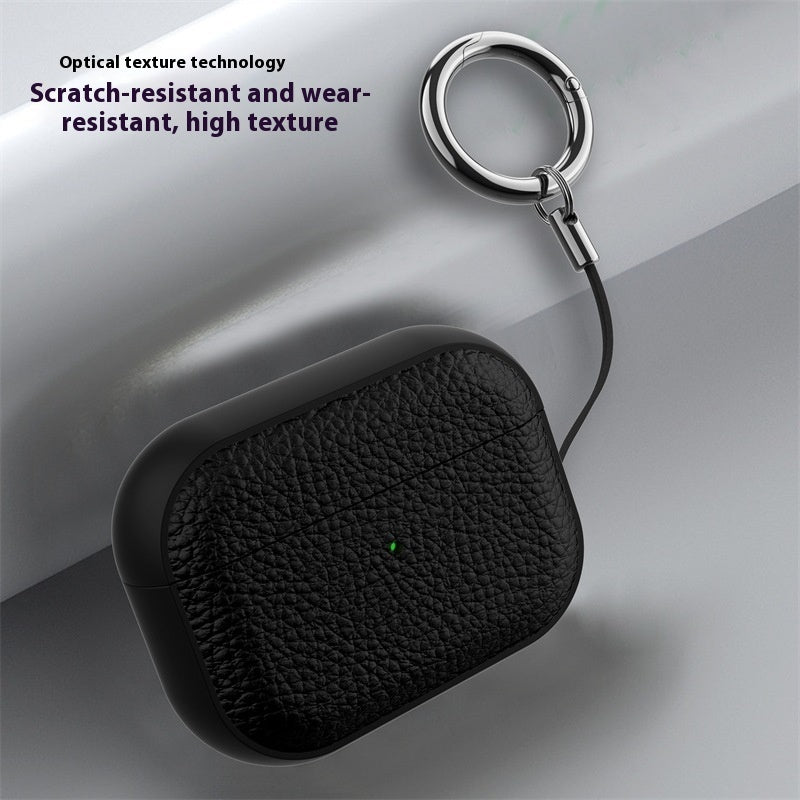 Protective Leather Pattern Case For Earbuds