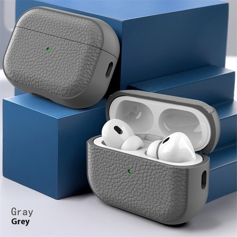 Protective Leather Pattern Case For Earbuds