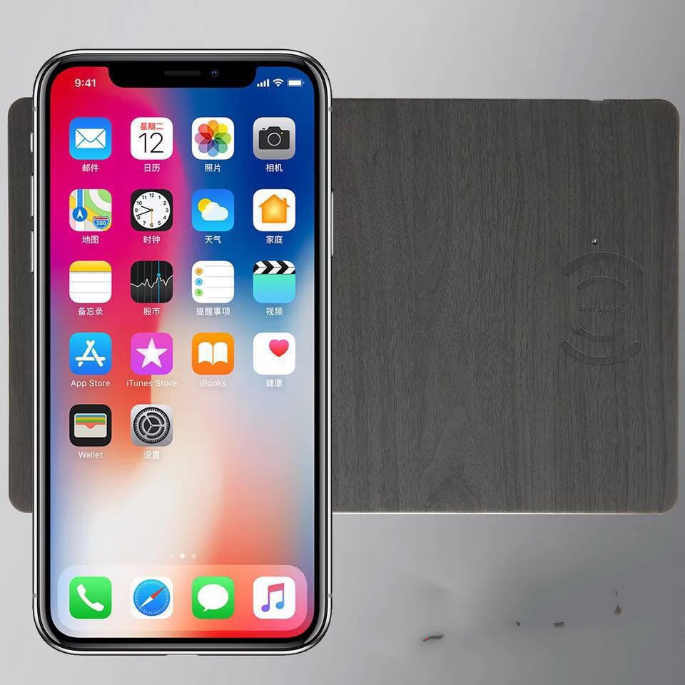 PU Leather Wireless Charging Mouse Pad