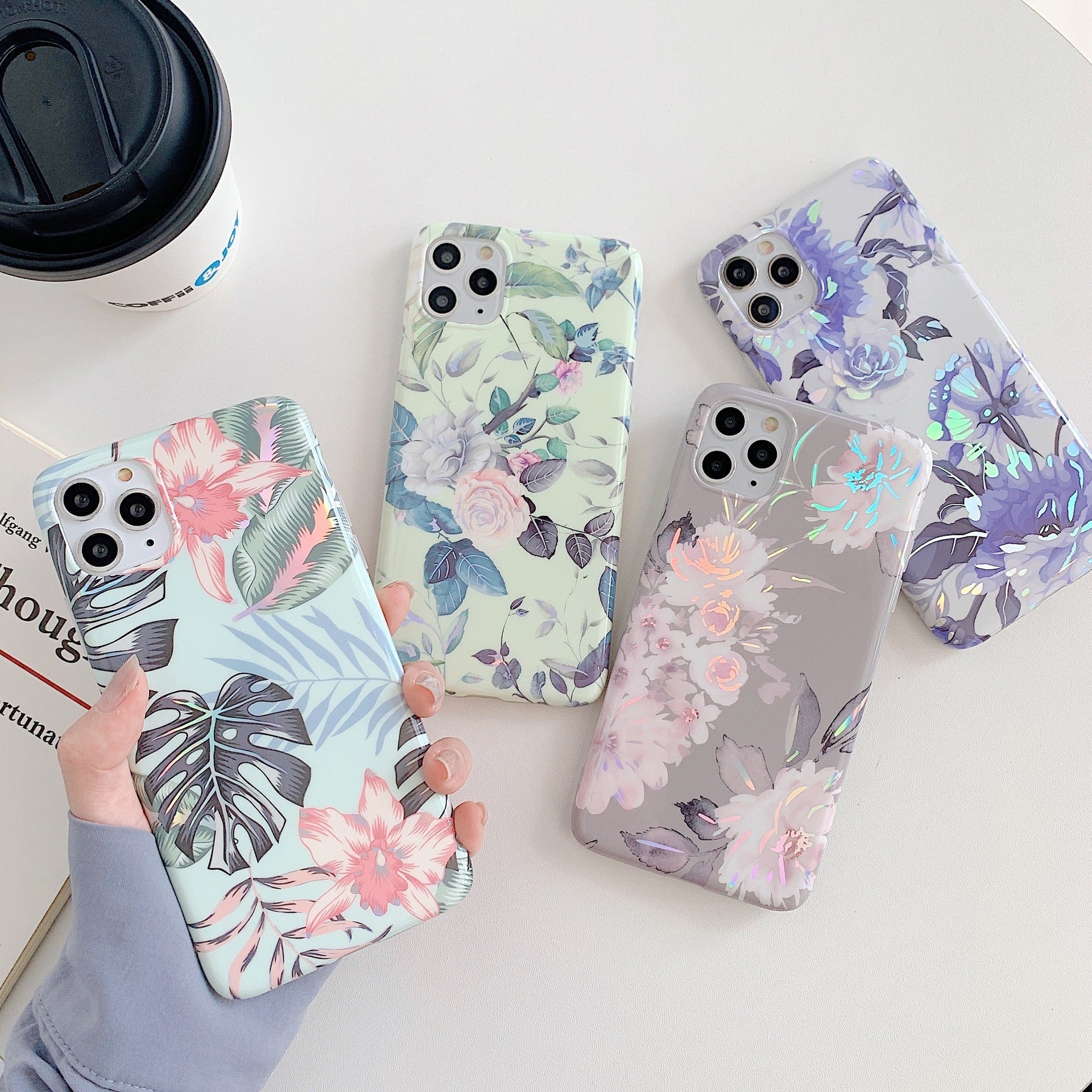 Silicone Laser Flowers Case