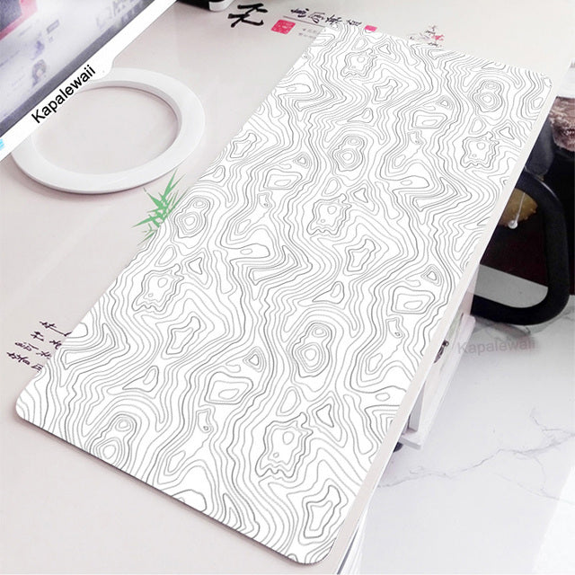 Large Retro Black And White Mousepad