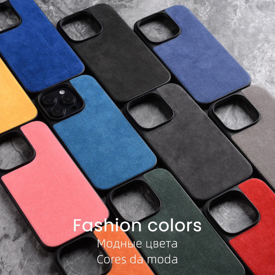 Suede Leather iPhone Case