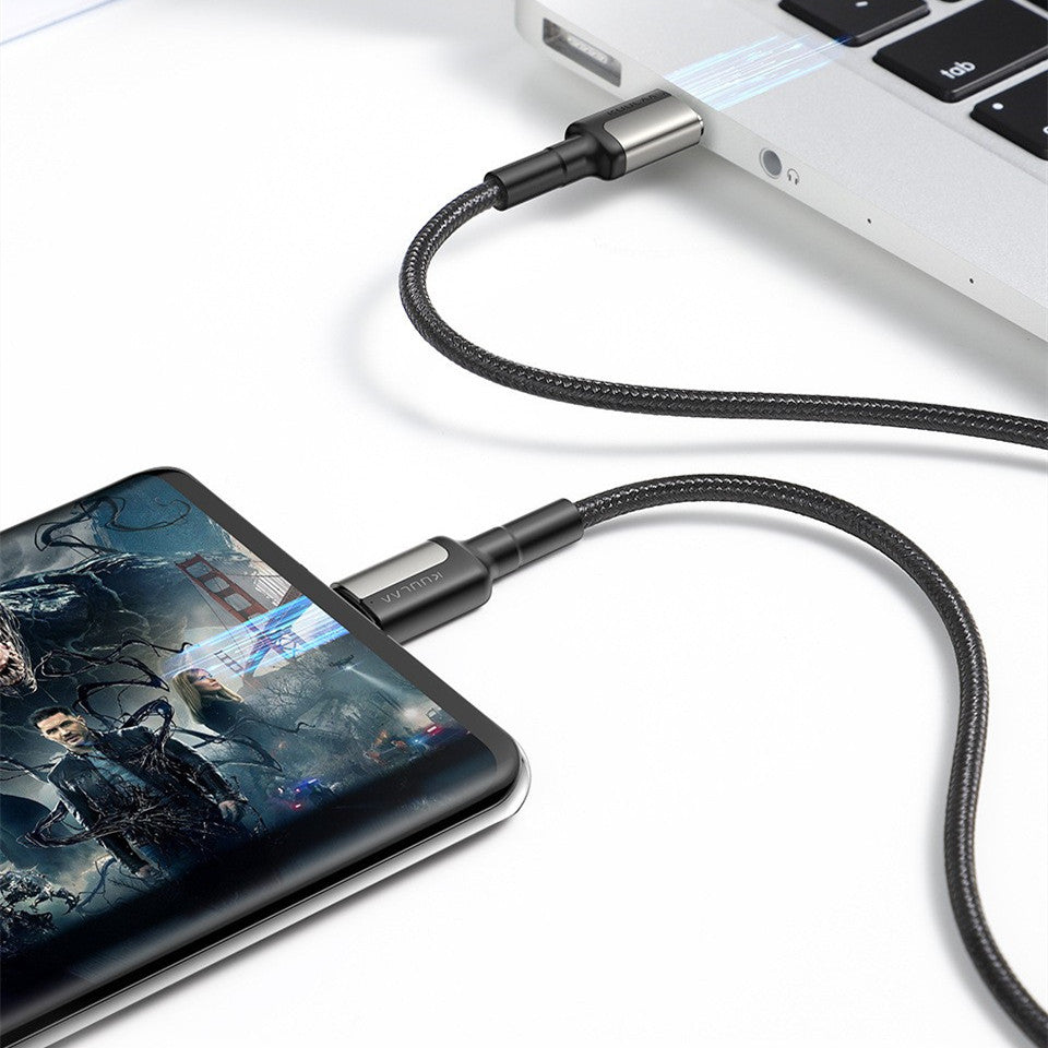 3A Fast Zinc Alloy Type-C Braided Data Cable