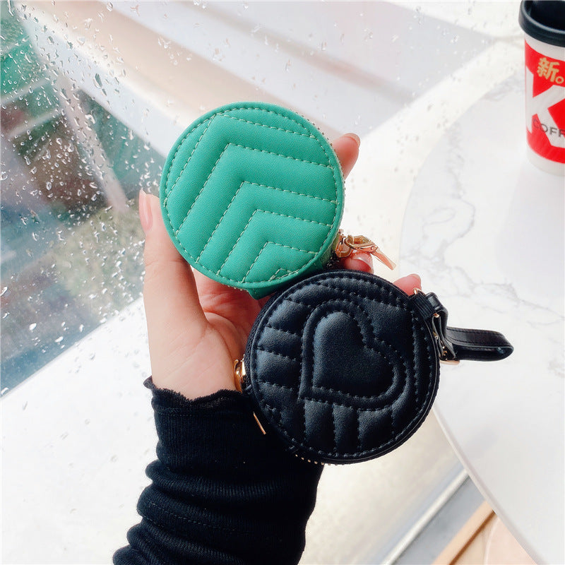 Zipper Bluetooth Leather Protective Headset Case