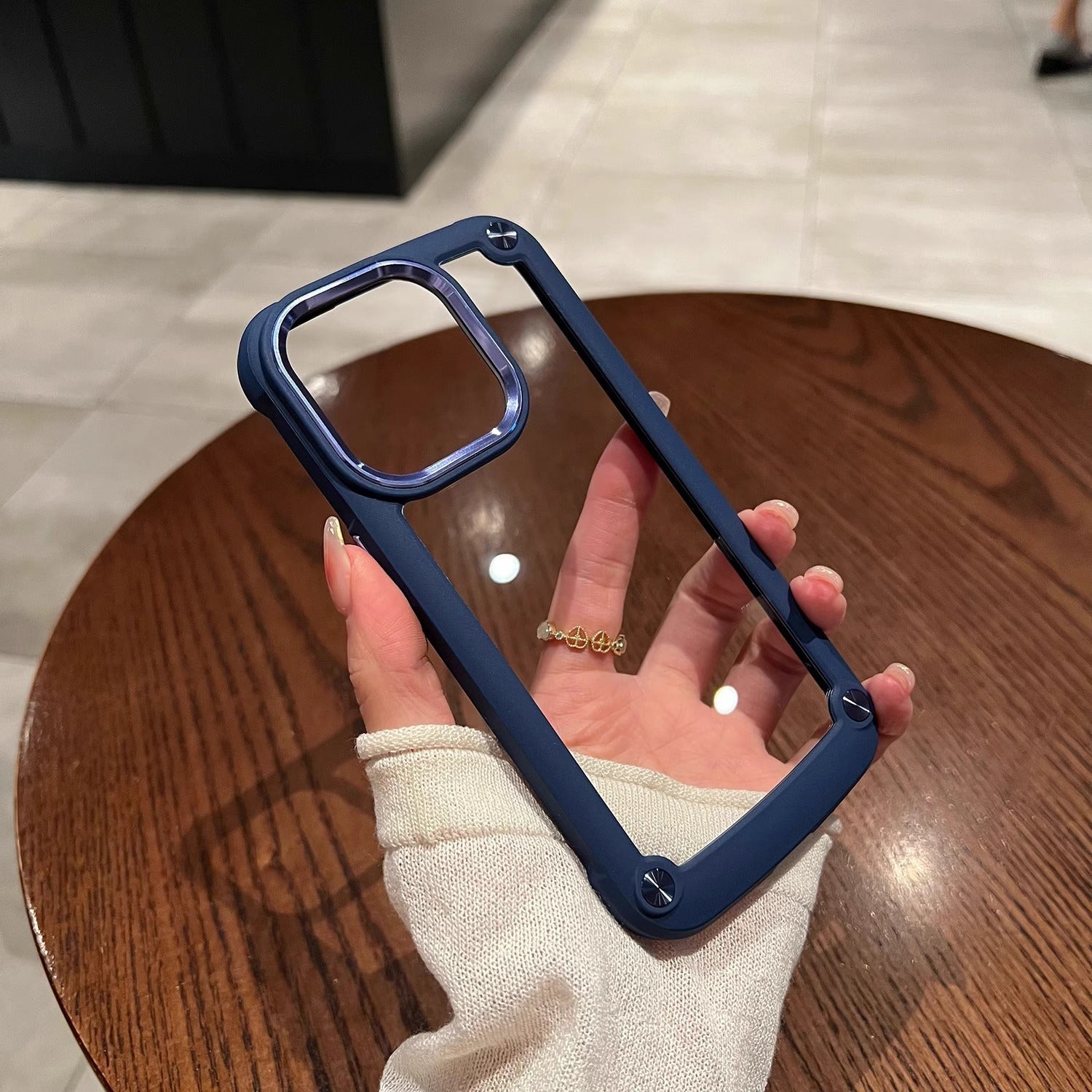 Drop-resistant Silicone Transparent Phone Case