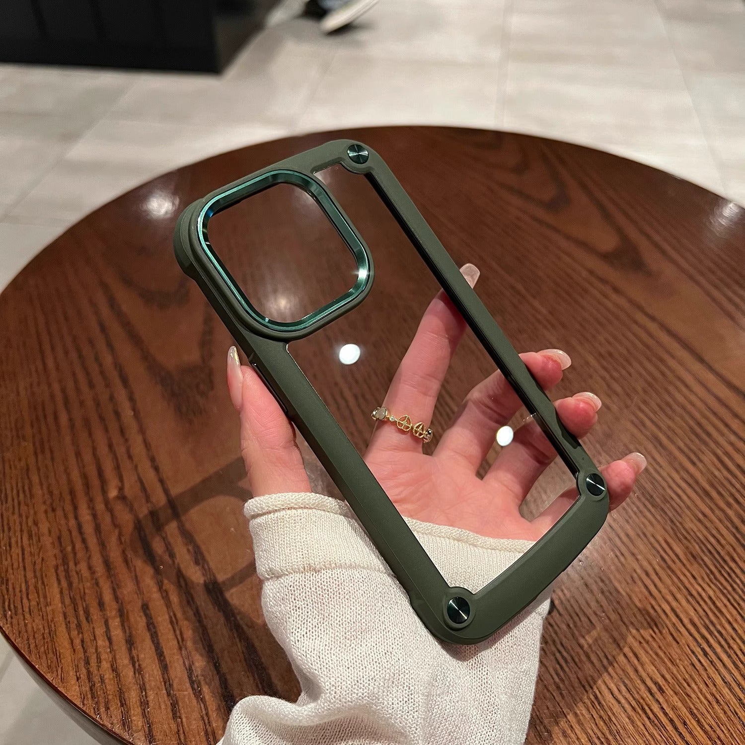 Drop-resistant Silicone Transparent Phone Case
