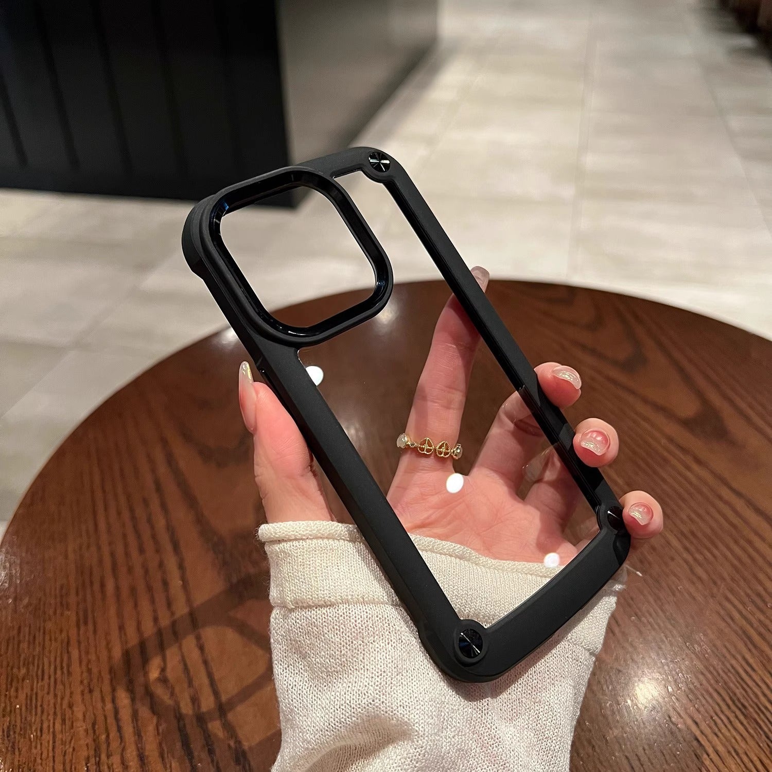 Drop-resistant Silicone Transparent Phone Case