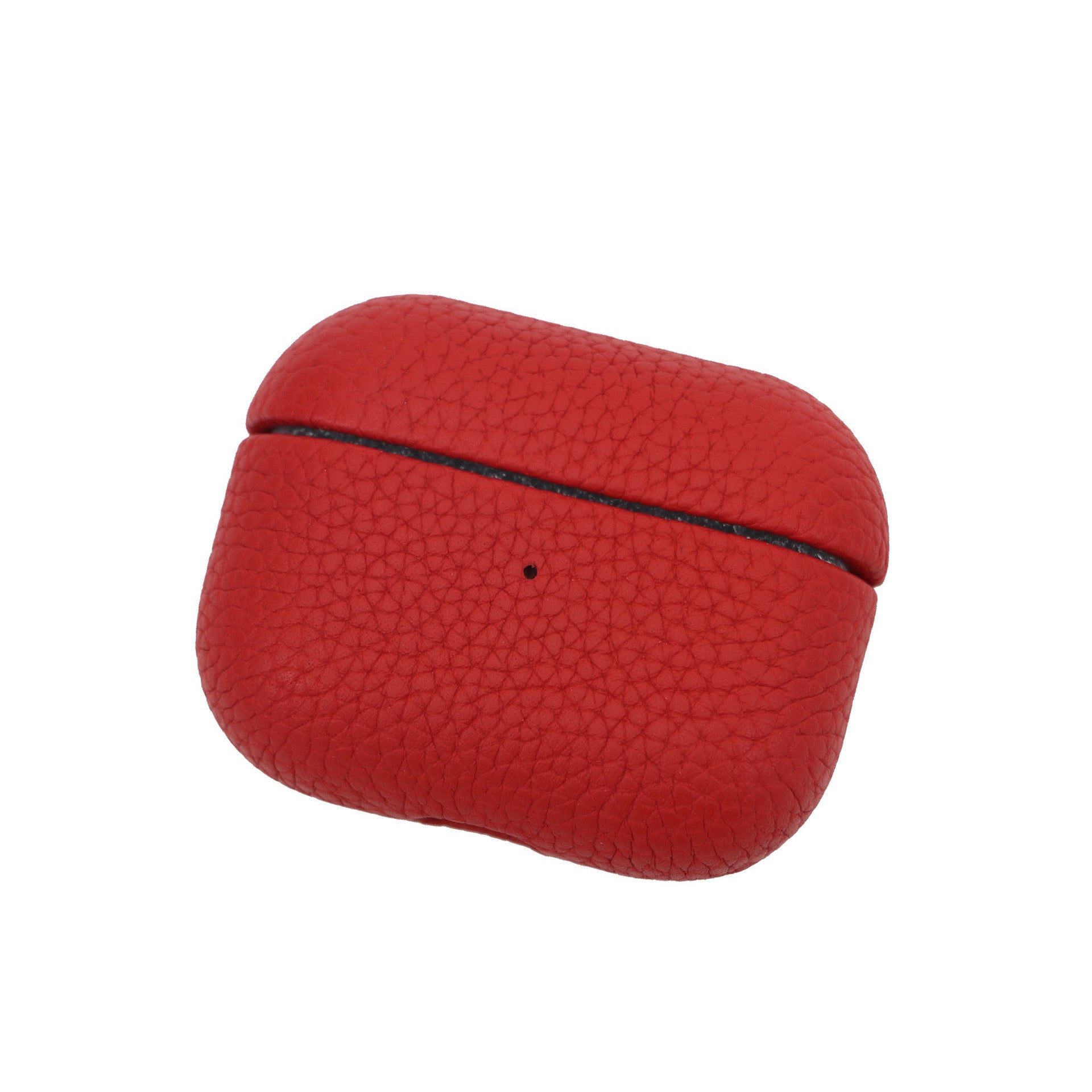 Portable Leather Litchi Pattern Earbuds Case