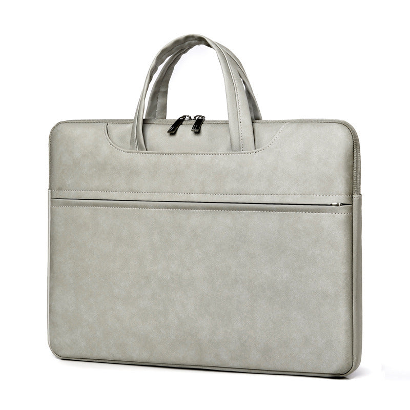 PU Leather One-Hand Carry Laptop Case