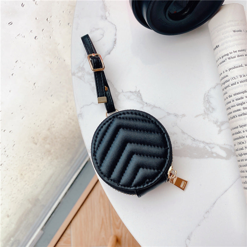 Zipper Bluetooth Leather Protective Headset Case