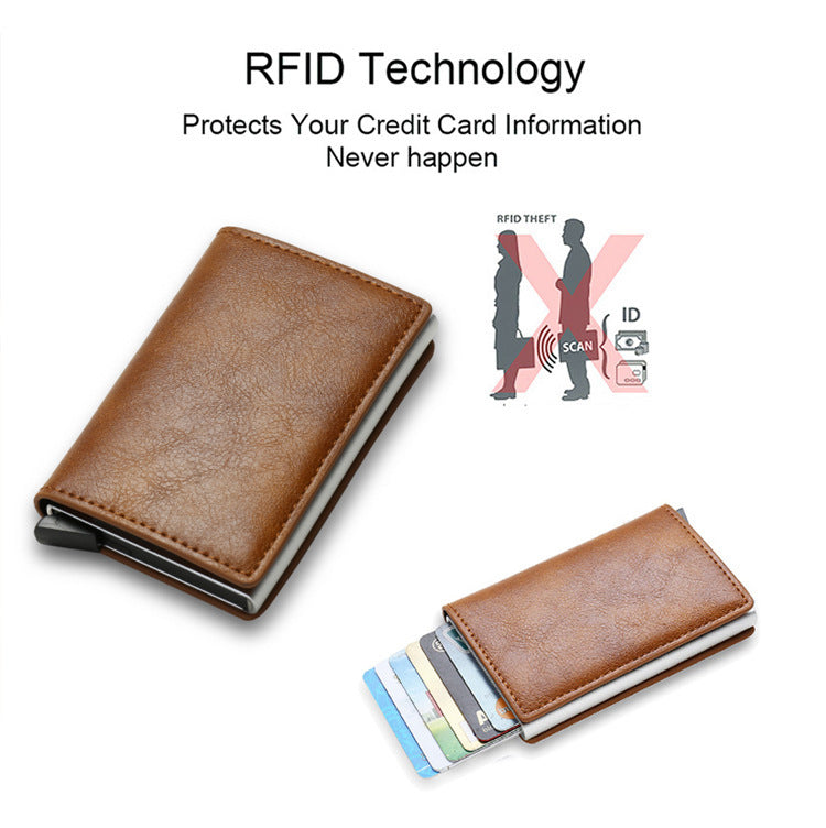 Leather Credit Card Holder Wallet
