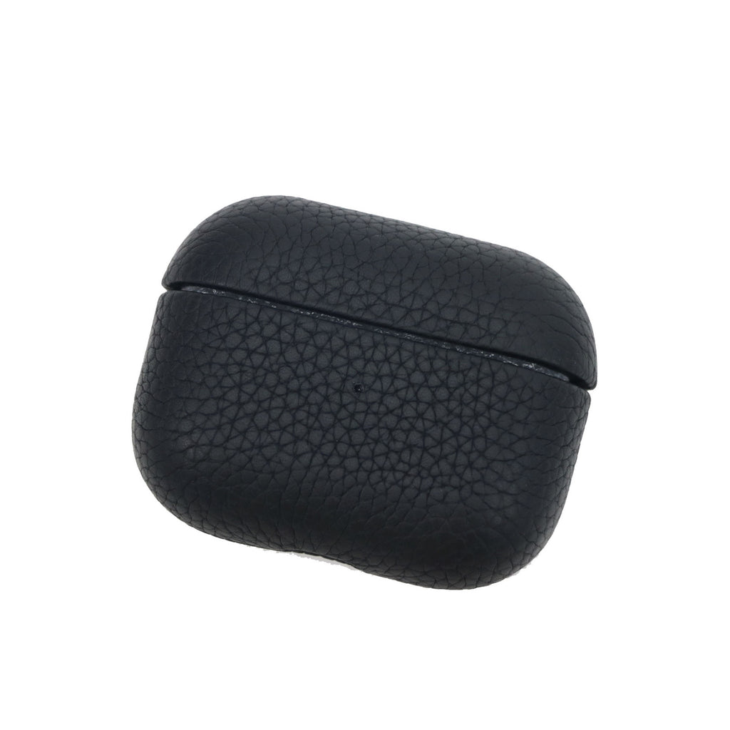 Portable Leather Litchi Pattern Earbuds Case