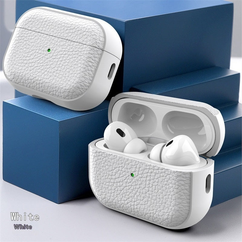 Protective Leather Pattern Case For Earbuds